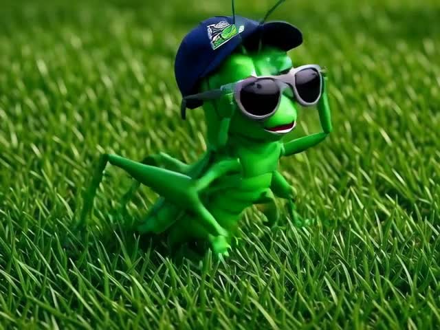 Ahead of the Grass hopper hero